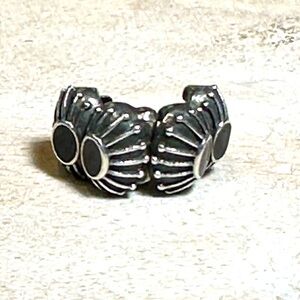 Pandora bracelet charm 925 Two of a Kind black onyx enamel retired